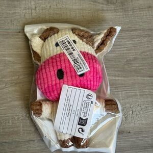 NEW Pink and Brown Cow Dog Toy🐮